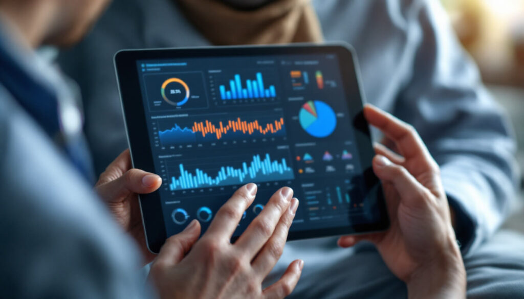 infografía sobre una tablet