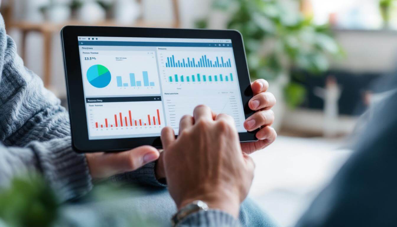 tablet con datos