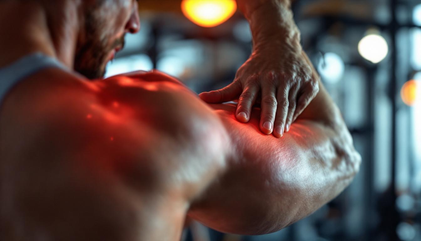 ilustracion desgarro y tendinitis manguito rotador