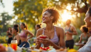 A photograph of a diverse group of athletes engaging in various sports activities in an outdoor setting in valencia
